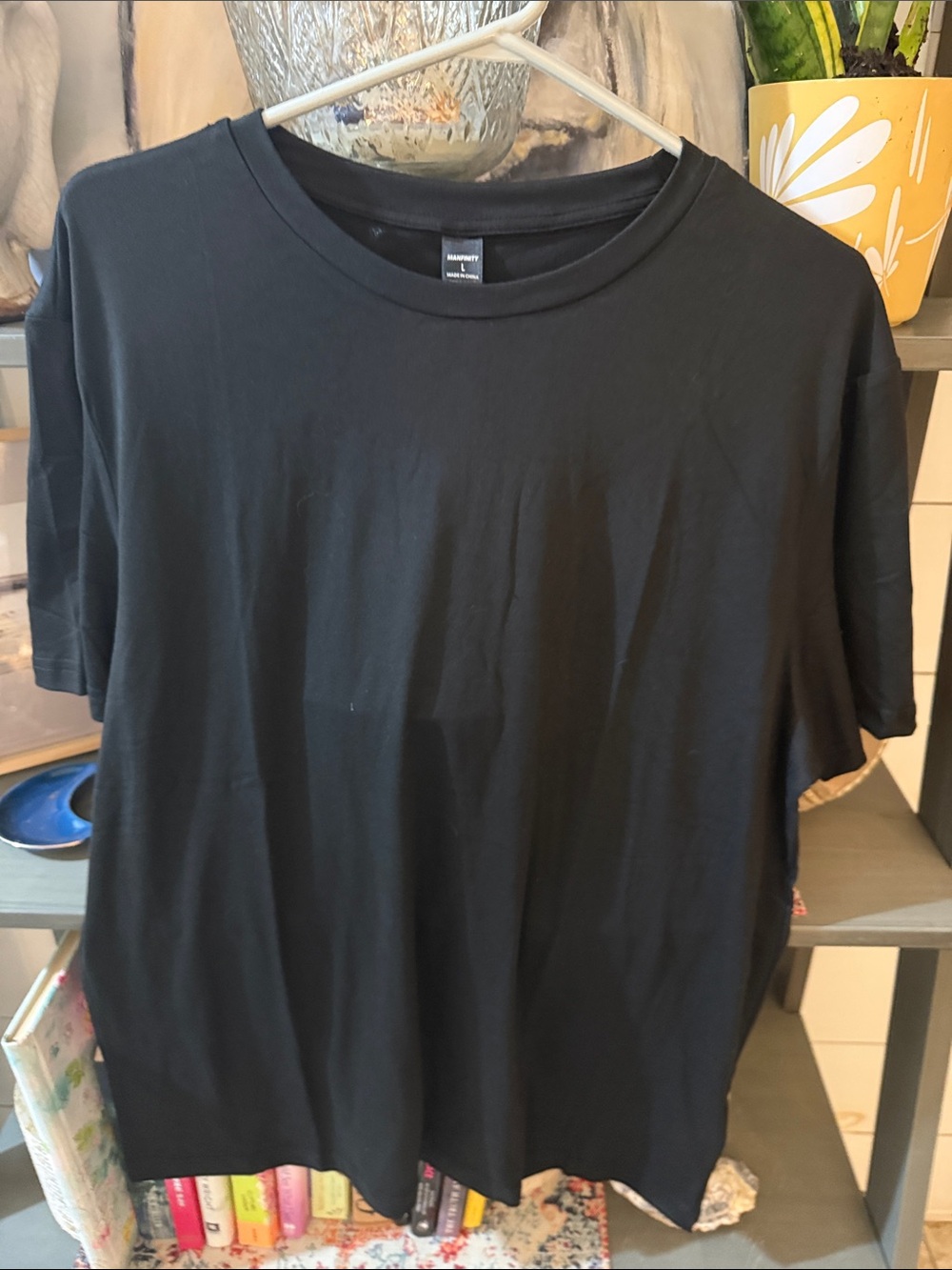 Men's Black Short Sleeve Crew Neck T-Shirt